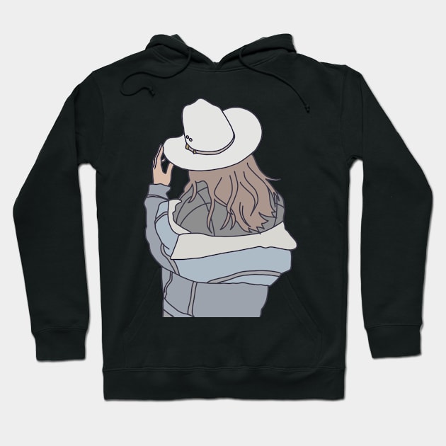 retro cowgirl Hoodie by breerawls